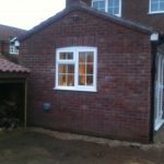 Arched brickwork window