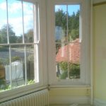 New  sash windows in Victorian extension