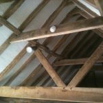 Hemp-lime plaster in barn